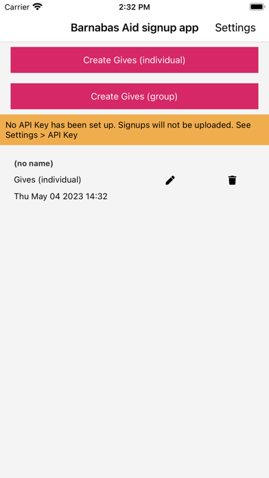 App screenshot