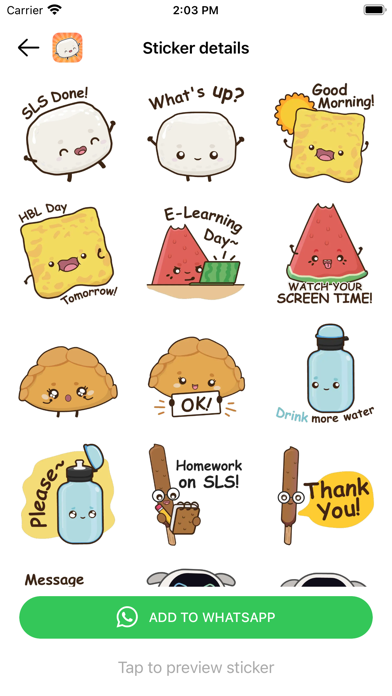 Yummy Buddies Animated Sticker Screenshot
