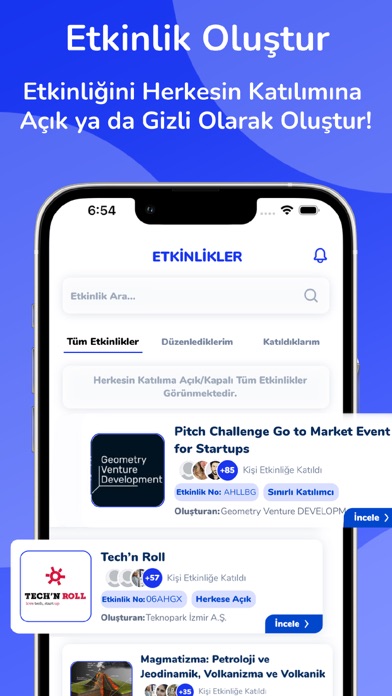 mio: Etkinliklere Kolayca Eriş Screenshot