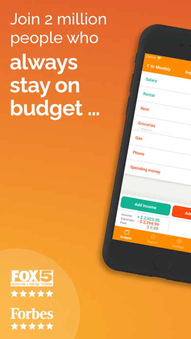 Fudget: Monthly Budget Planner Screenshot