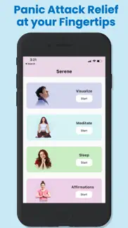 serene: panic attack relief iphone screenshot 2