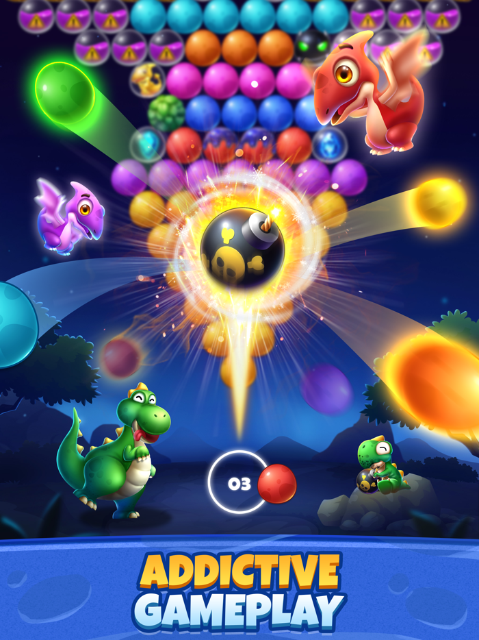 Bubble Shooter Primitive Eggs