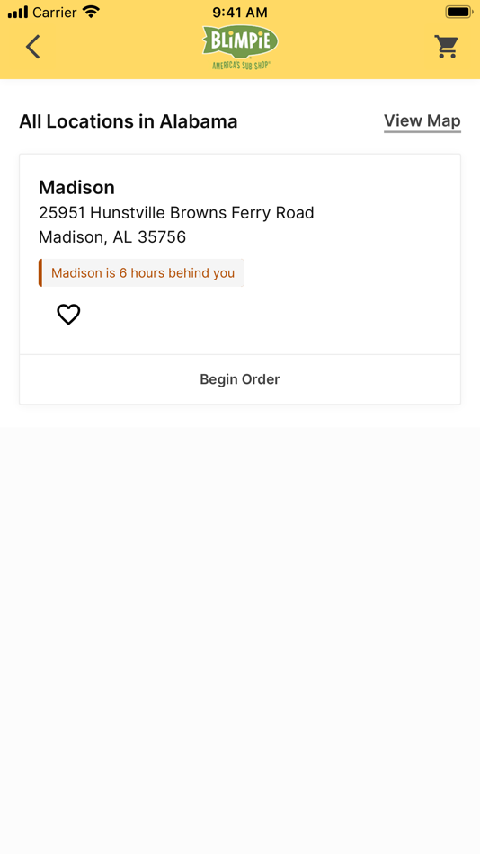 #3. Blimpie (iOS) Podle: Kahala Management, L.L.C.