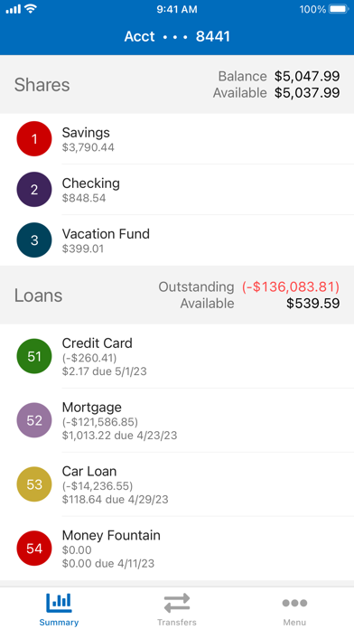 Concho Valley Credit Union Screenshot
