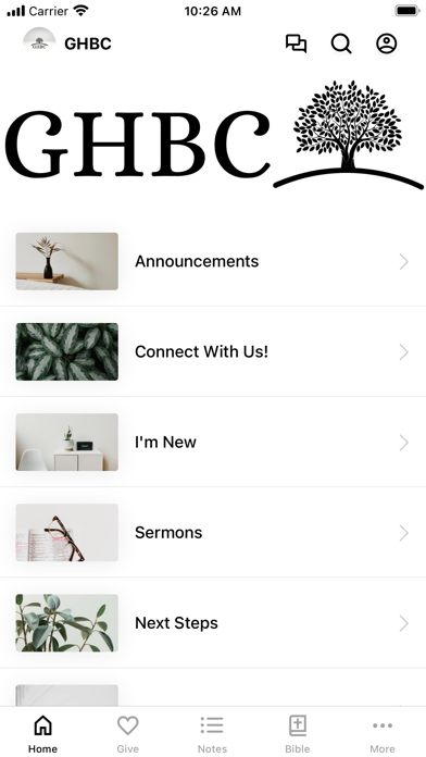 Gallup Hill Baptist Church Screenshot