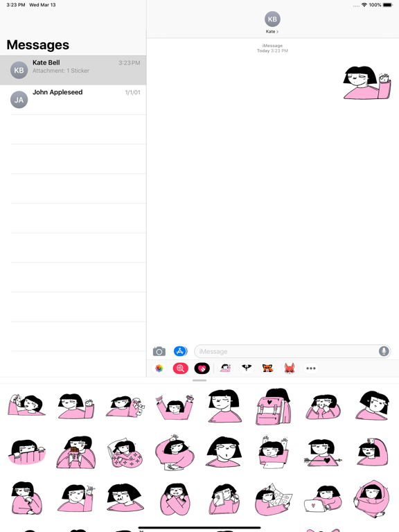 Screenshot #6 pour Japan girl stickers & emoji