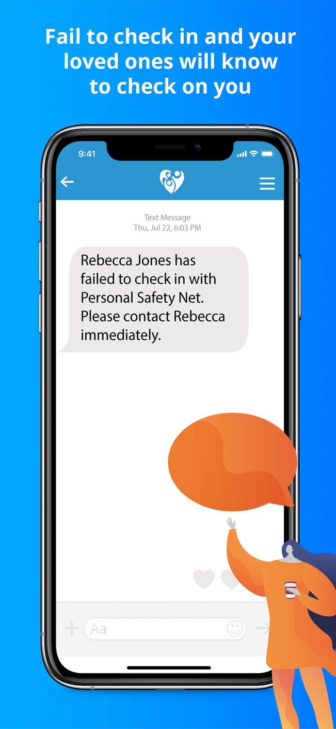 Personal Safety Net Check in