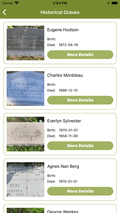 Island Pond Cemetery Screenshot