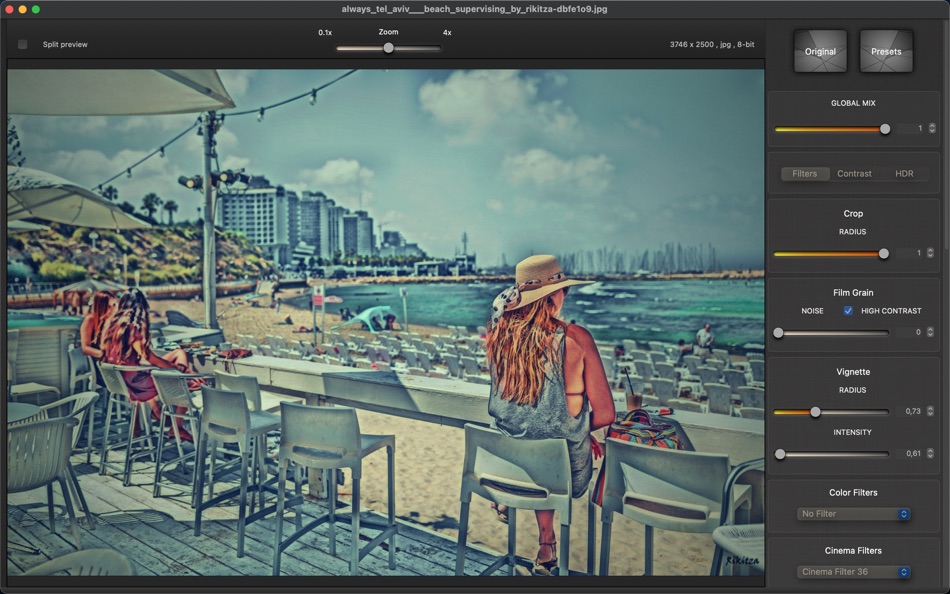 #4. Cinematic Photo Effects (macOS) Podle: Valentino Frati