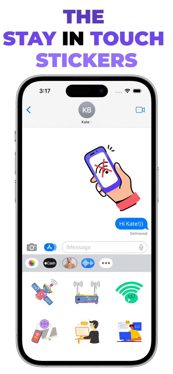 The Stay in Touch stickers