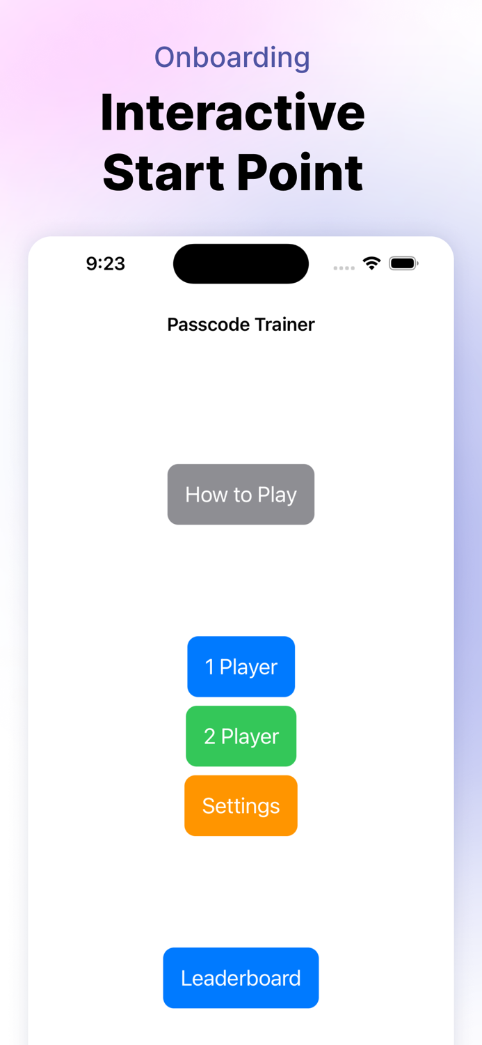 Passcode Trainer