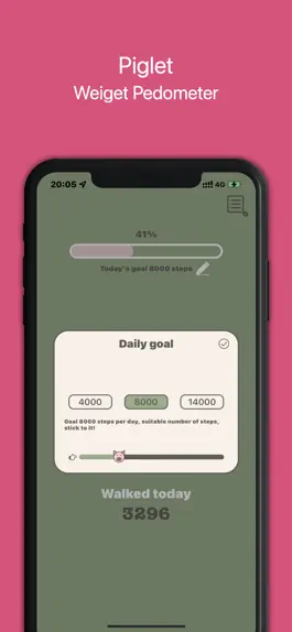 Game screenshot Piglet Pedometer apk