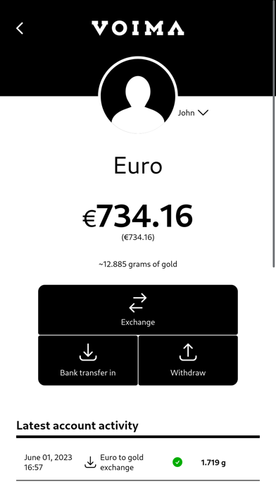 Voima Gold Screenshot