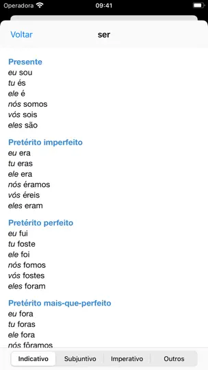 Screenshot von Dicionário Português E Inglês auf dem iPhone 3