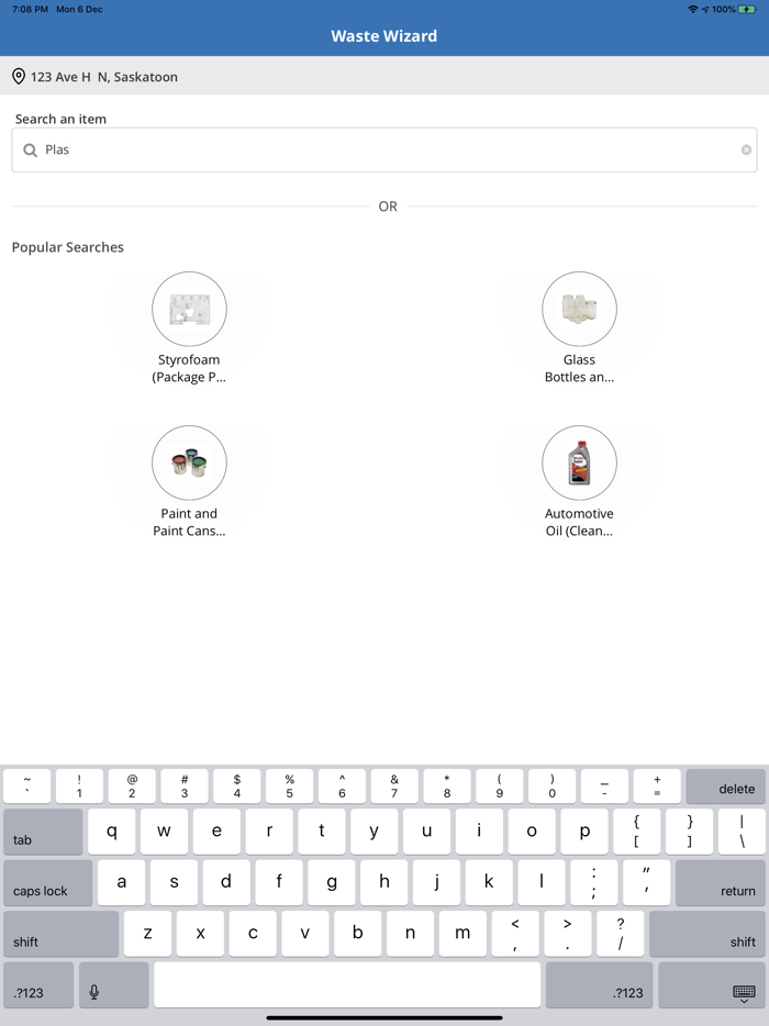 Saskatoon Waste Wizard