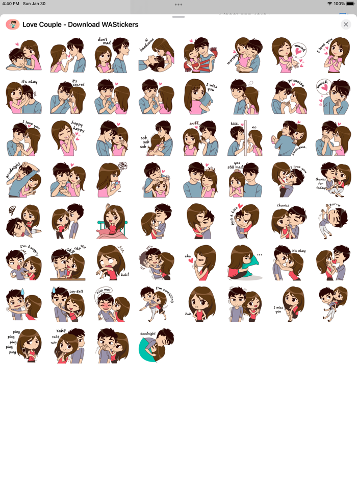 Love Couple-Download WASticker