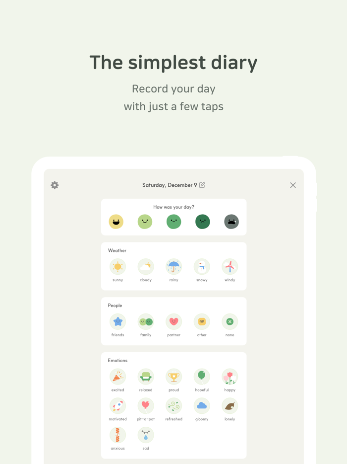 DailyBean - simplest journal