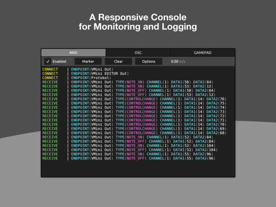 Screenshot #4 pour Protokol - MIDI/OSC Monitor