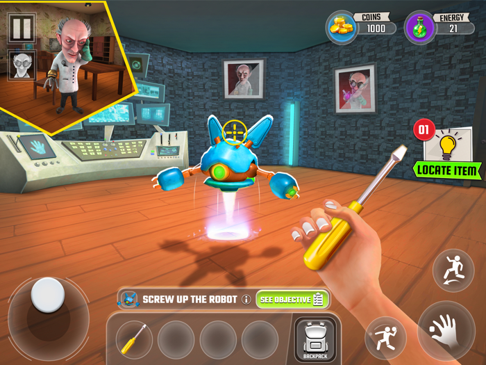 Mad Scientist Scary Neighbor