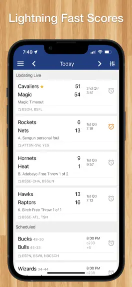 Game screenshot Scores App for Pro Basketball mod apk