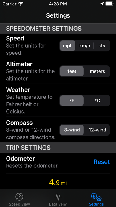 iSpeed Speedometer Screenshot