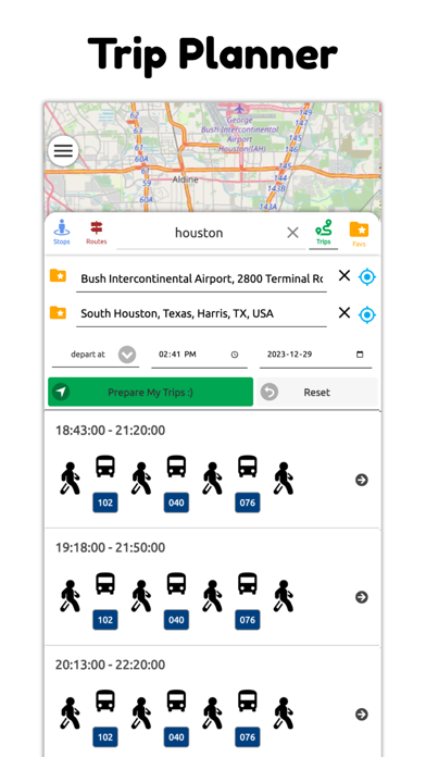 Houston Transit Metro Screenshot