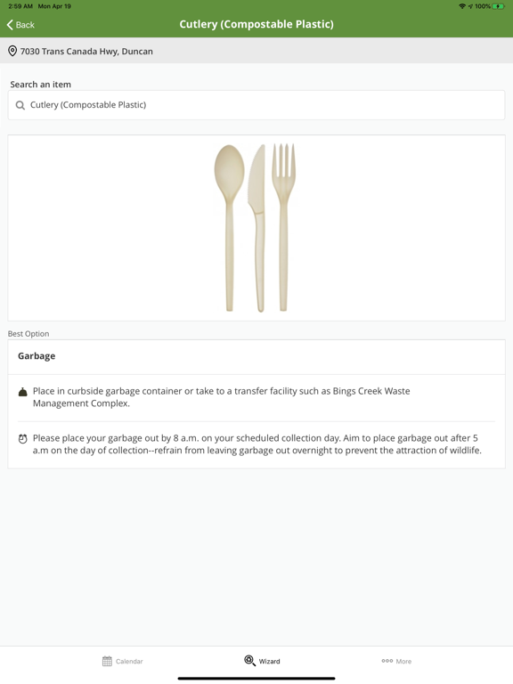 MNC Curbside Collection iPad screenshot 5 - Reference app