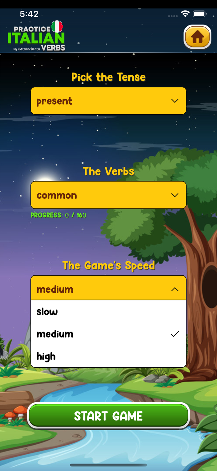 Learn Italian Verbs Game Extra