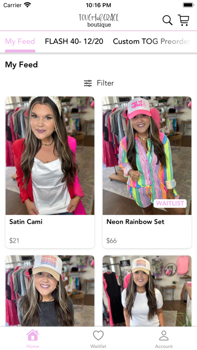 Shop Touch of Grace Boutique Screenshot