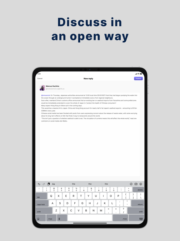 Mastweet for Mastodon Social iPad screenshot 5 - Social Networking app