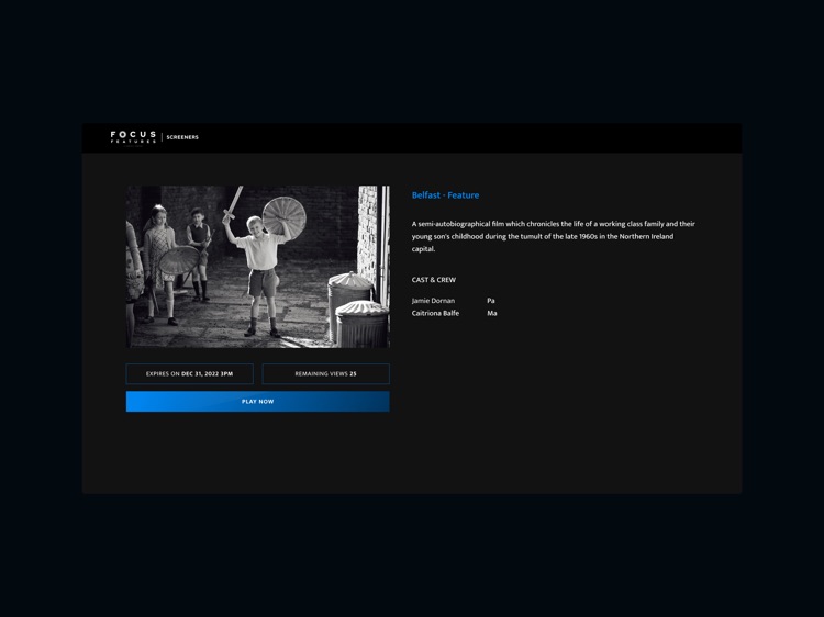 Focus Features Screeners