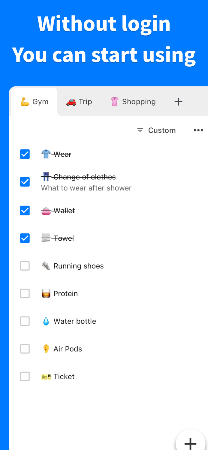 PrepList - Check your routine