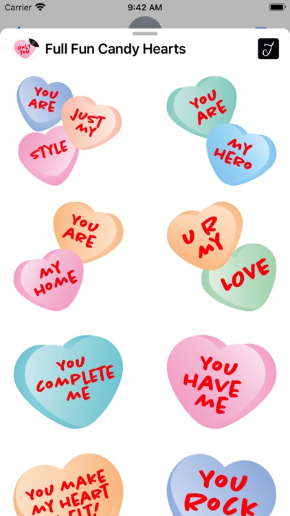 Full Fun Candy Hearts