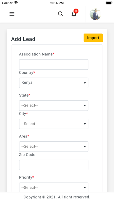 South Africa Sales APP Screenshot