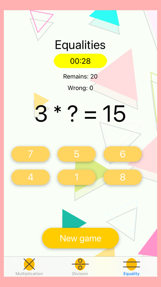 #3. Multiplication table training (iOS) Podle: Roman Kovalev