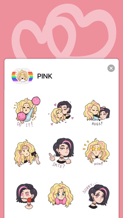 LGBTQ Lesbi Stickers (by PINK)