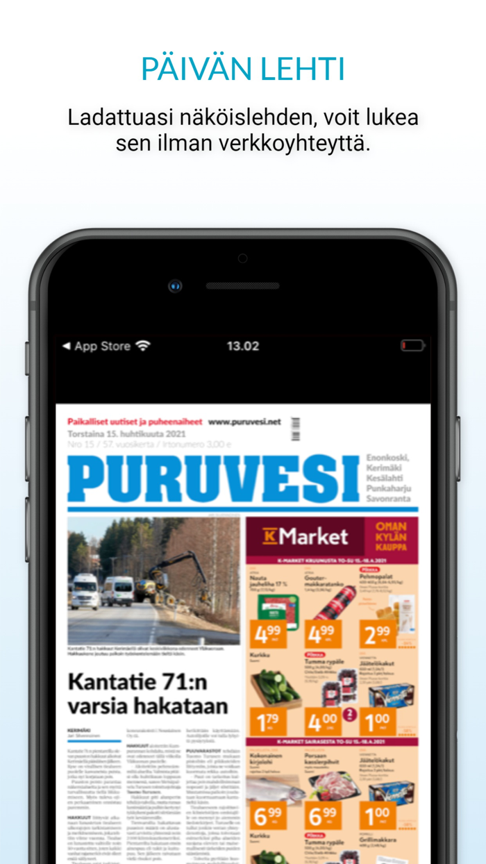 Puruvesi päivän lehti