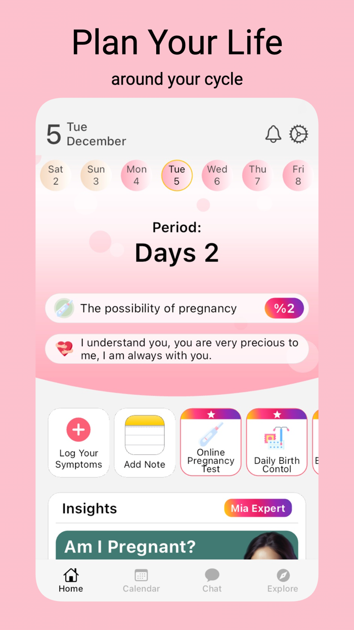 Mia Period Tracker and Calendar