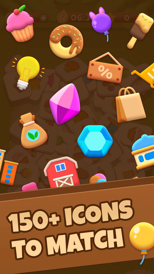 #4. Tile Pair 3D - Match Puzzle 3D (iOS) By: Idli Games LLC