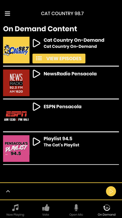 Cat Country 98.7 Screenshot