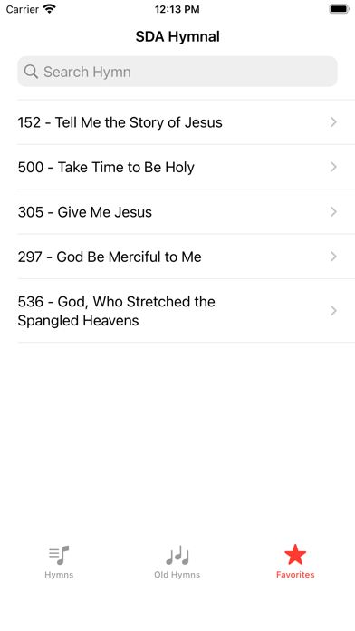 SDA Hymnal - Complete Screenshot