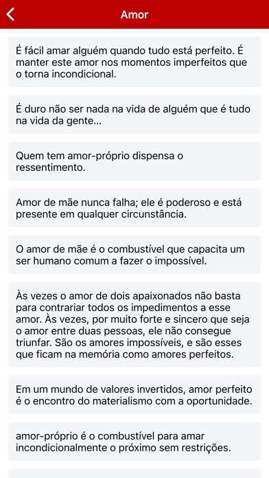 Frases e Mensagens de Amor Screenshot