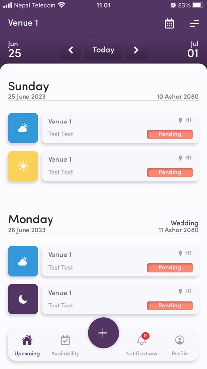 CaterMe: Booking Management