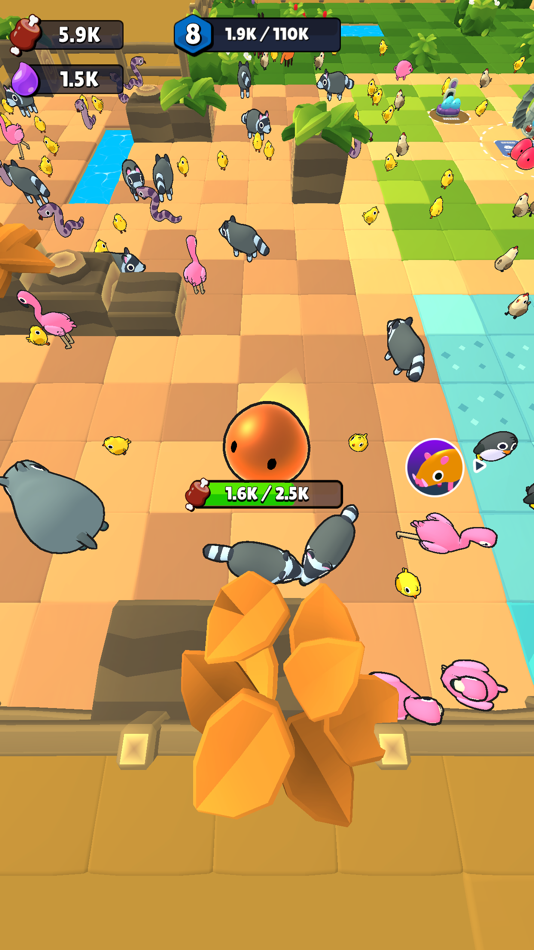 #4. Slimes Everywhere: Idle Arcade (iOS) 由: Sugarscone