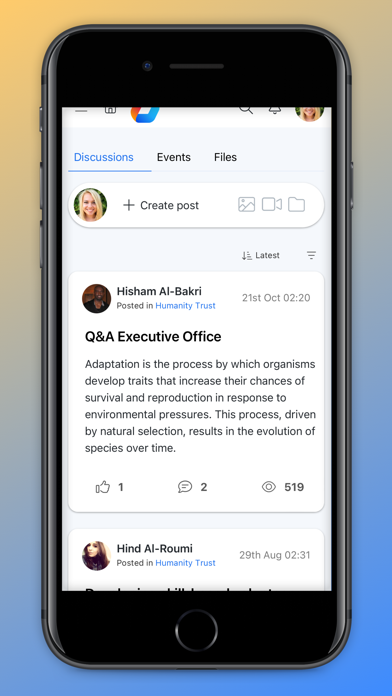 Orgo Community Screenshot