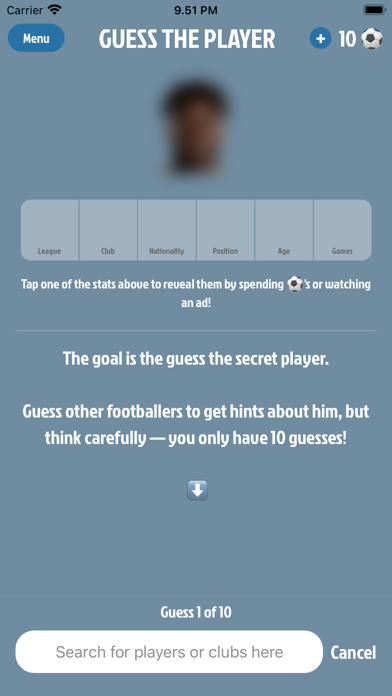Screenshot #2 pour Football Genius - Trivia