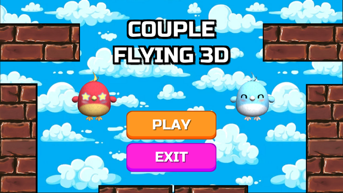 Zom Couple Flying 3D