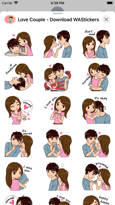 Love Couple-Download WASticker Screenshot
