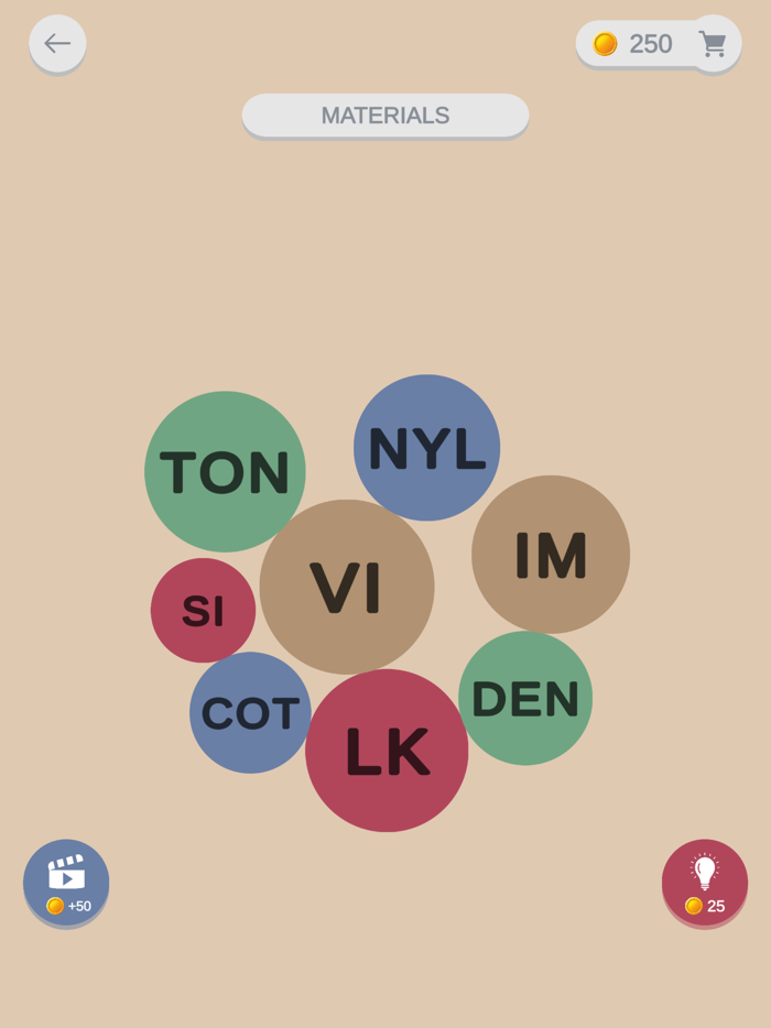 Syllable Word Puzzle Game