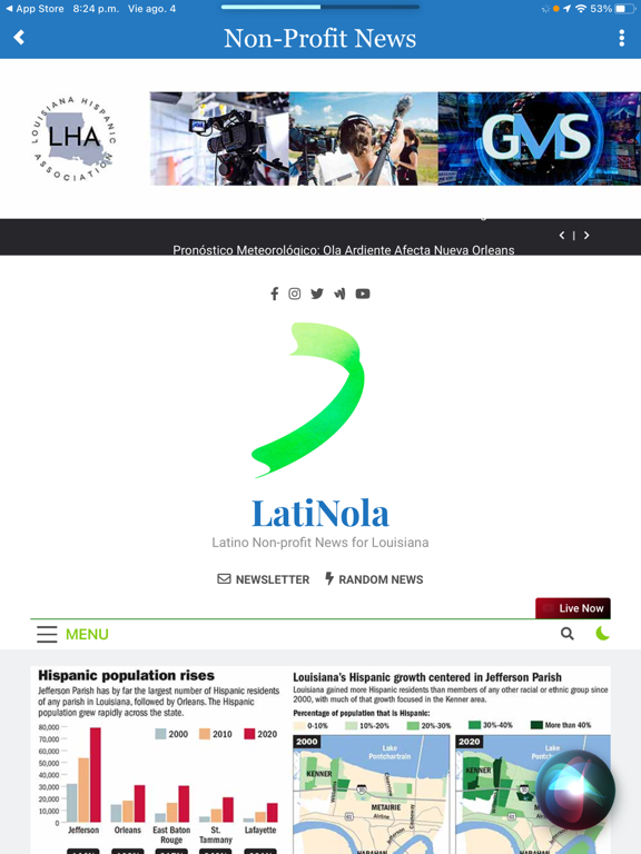 LatinoLA iPad screenshot 2 - News app